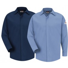 Bulwark Flame Resistant Pocketless Concealed Gripper Work Shirt PSLS2 Bulwark Flame Resistant Pocketless Concealed Gripper Work Shirt PSLS2